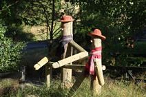 Post people at Burn Cottage Retreat entrance