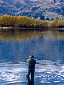 Fishing at Lake Dunstan
